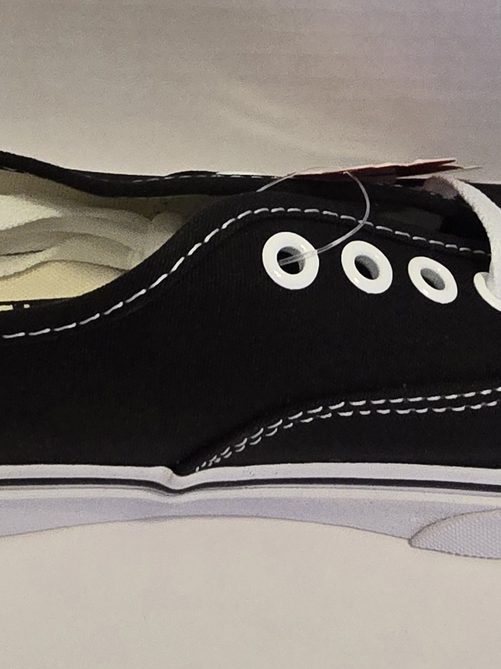 Vans Black Canvas Low-Top Sneakers New Size 5.5 - Picture 8 of 11